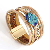 Amorcome Braided Leather Bracelet