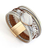 Amorcome Braided Leather Bracelet