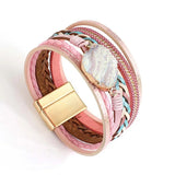 Amorcome Braided Leather Bracelet