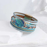 Amorcome Braided Leather Bracelet