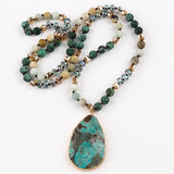 Boho Natural Stone Pendant