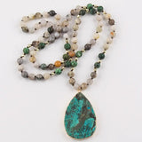 Boho Natural Stone Pendant