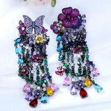 Butterfly Flower Earrings