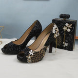 Midnight Shoe & Bag Set