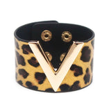 V Leather Bracelet