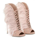 Odette Feather Rhinestone Shoes