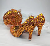 Crystal Shoes & Bag Set