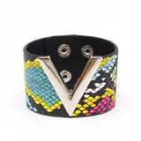 V Leather Bracelet