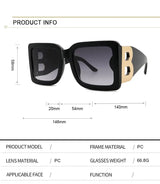 Luxury Oversize B Glasses