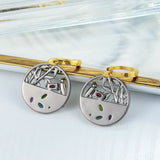 Mix Color Gemstone Earrings
