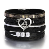 Multilayer Pearl Leather Bracelet