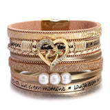 Multilayer Pearl Leather Bracelet