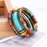 Nicole Natural Stone Multilayer Bracelet