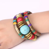 Nicole Natural Stone Multilayer Bracelet