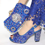 Rhinestone Shoe & Bag Set