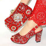 Rhinestone Shoe & Bag Set