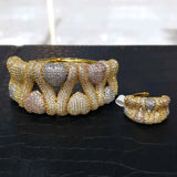 Crystal Harmony Bangle & Ring Set