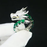 Silver Dragon Ring