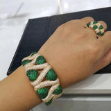 Crystal Harmony Bangle & Ring Set
