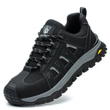 Steel Toe Safety Shoes Men Work Safety Boots Lightweight Breathable Comfortable Sneakers Men Boots Slip-Resistant Shoes