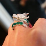 Silver Dragon Ring