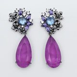 Aqua Drop Earrings