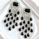 Peroni Black Crystal Earrings