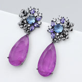 Aqua Drop Earrings