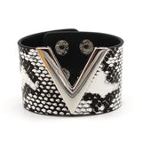 V Leather Bracelet