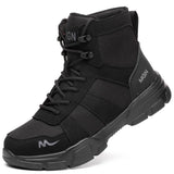 Steel Toe Safety Shoes Men Work Safety Boots Lightweight Breathable Comfortable Sneakers Men Boots Slip-Resistant Shoes