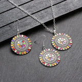 Vintage Flower Pendant Set