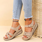 Large Size Peep Toe Roman Sandals for Women