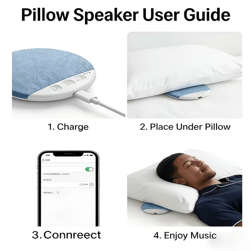 Enceinte sous l'oreiller pour dormir