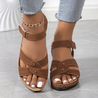 Orthopedic Wedge Sandals – All-Day Comfort, Arch Support & Adjustable Fit