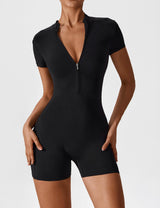 DICORYA — Combishort zippé manches courtes