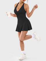 DICORYA — Robe de tennis col américain dos ouvert