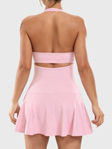 DICORYA — Robe de tennis col américain dos ouvert