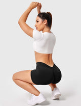 DICORYA — Short sans couture à ceinture croisée