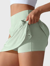 DICORYA — Jupe-short de tennis taille haute