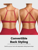 DICORYA — Brassière de sport minimaliste à bretelles fines