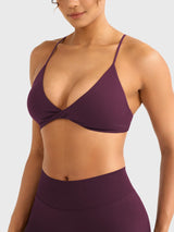 DICORYA — Brassière de sport minimaliste à bretelles fines