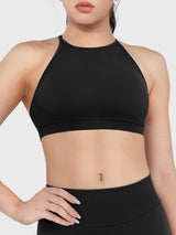 DICORYA — Brassière de sport col montant dos nu