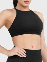 DICORYA — Brassière de sport col montant dos nu