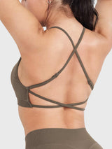 DICORYA — Brassière de sport col montant dos nu
