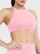 DICORYA — Brassière de sport col montant dos nu