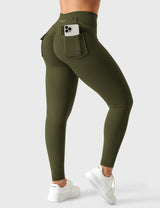 DICORYA — Legging ajusté à ceinture en V