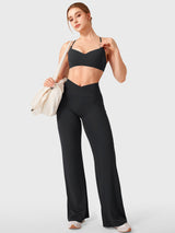 DICORYA — Legging droit à ceinture en V