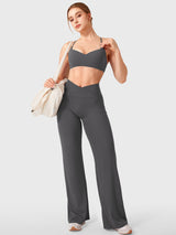 DICORYA — Legging droit à ceinture en V