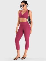 DICORYA — Legging corsaire taille haute