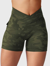 DICORYA — Short camouflage ajusté
